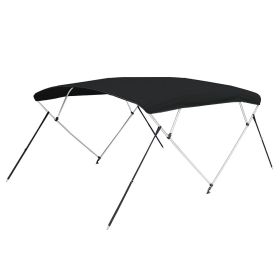 Carver 3 Bow 5481U Bimini Top with Boot - Black Acrylic