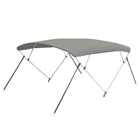 Carver 3 Bow 5481U Bimini Top with Boot - Cadet Grey Acrylic
