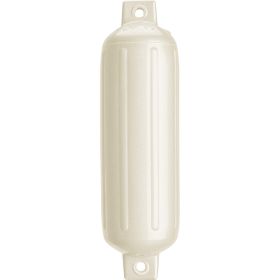Polyform G-4 Twin Eye Fender 6.5" x 22" - Metallic White