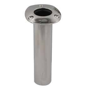 C.E. Smith Flush Mount Rod Holder - 0 Degree - Black Liner w/Drain - No Logo
