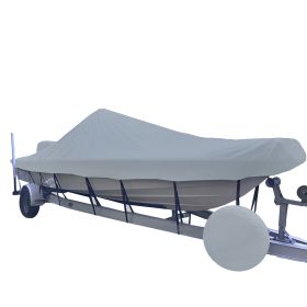 Carver Sun-DURA&reg; Narrow Series Styled-to-Fit Boat Cover f/23.5' V-Hull Center Console Shallow Draft Boats - Grey