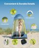 VEVOR Camping Shower Tent, 1 Room, Portable Privacy Tent Changing Room with Ground Stakes, Ropes, Carry Bag, and Steel Poles