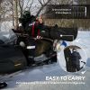 5-8 Person Pop-up Ice Fishing Shelter, Portable Ice Fishing Tent, Black