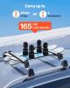 VEVOR Ski & Snowboard Roof Rack, Carry up to 6 Pairs of Skis or 4 Snowboards, 2 PCS Aluminum Universal Car Roof Rack with Lock & Rubber Padding