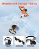VEVOR 20V Electric Ice Auger, 8 inch Diameter, 2 in 1 Cordless Ice Fishing Augers and Earth Auger with Ices & Earth Drill Bit