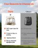 VEVOR Pop up Sports Tent, 72x72 in Clear Bubble Tent for 2-4 Persons, Waterproof Outdoor Pod with Floor Mat & Top Cover