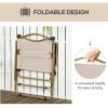 Folding Camping Chairs Set of 2 Lightweight Portable Armchairs for Outdoor Festivals Fishing Beach Khaki