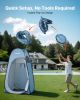 VEVOR Pop up Shower Tent, Instant Portable Privacy Tent Changing Room with Hanging Bag, Ground Stakes, Ropes, Carry Bag