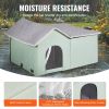 VEVOR Heated Cat House, Outdoor Kitty Shelter with Adjustable Temperature and Timer