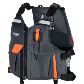 VEVOR Life Vest for Watersports (PFD), Life Jacket with Waterproof Nylon & 96N Buoyancy, Life Vest/Jacket for Any Water Activity-Fishing, Kayaking