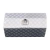VEVOR Heavy Duty Aluminum Truck Bed Tool Box, Stripes Plated Tool Box with Side Handle and T-Lock Keys, Storage Toolbox Chest Organizer for Trailer