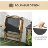Folding Camping Chairs Set of 2 Lightweight Portable Armchairs for Outdoor Festivals Fishing Beach Black