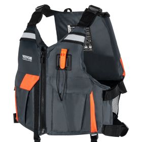 VEVOR Life Vest for Watersports (PFD), Life Jacket with Waterproof Nylon & 110N Buoyancy, Life Vest/Jacket for Any Water Activity-Fishing, Kayaking