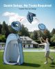 VEVOR Pop up Shower Tent, Instant Portable Privacy Tent Changing Room with Ground Stakes, Ropes, and Carry Bag, 190T Polyester with Silver Coating
