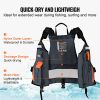 VEVOR Life Vest for Watersports (PFD), Life Jacket with Waterproof Nylon & 85N Buoyancy, Life Vest/Jacket for Any Water Activity-Fishing, Kayaking