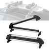 VEVOR Ski and Snowboard Roof Rack, 31.7-Inch Universal Ski Rack for Car Roof Fit Most Crossbars, Carry up to 6 Pairs of Skis or 4 Snowboards