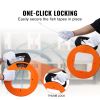 VEVOR Fish Tape, 120-foot, 1/8-inch, Steel Wire Puller with Optimized Housing and Handle, Easy-to-Use Cable Puller Tool