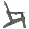 HDPE Folding Adirondack chair with Cup Holder, 1Pack