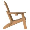 HDPE Folding Adirondack chair with Cup Holder, 2Pack