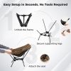 Portable Camping Chair with Compact Carrying Bag for Hiking & Trip