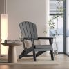 HDPE Folding Adirondack chair with Cup Holder, 1Pack
