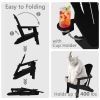 HDPE Folding Adirondack chair with Cup Holder, 1Pack