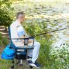 360�� Swivel Hunting Chair Portable Foldable Hunting Chair with Mesh Cup Holder and Storage Pockets