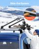VEVOR Ski & Snowboard Roof Rack, Carry up to 6 Pairs of Skis or 4 Snowboards