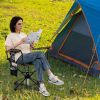 360�� Swivel Hunting Chair Portable Foldable Hunting Chair with Mesh Cup Holder and Storage Pockets